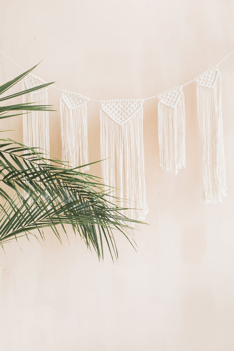 Palm Branches and Boho Decoration